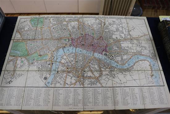 Reeves, William Pember - New Zealand, A New Map of London and Westminster, Pocket edition and Grays Elergy,